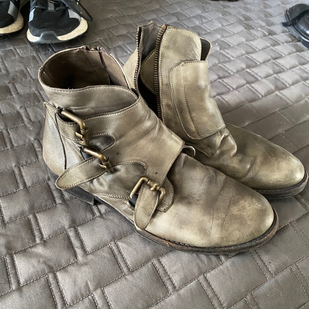 Italian leather boots